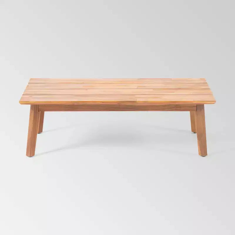 Ensemble causeuse 2 pièces en bois d'acacia Brooklyn : Meubles d'extérieur avec table basse - Christopher Knight Home