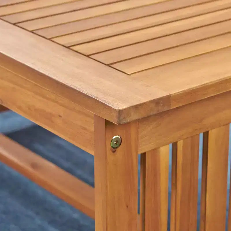 Carolina : Ensemble 5 fauteuils de club en acacia avec table basse, finition patine brune/bleu sarcelle foncé - Christopher Knight Home : Salon de jardin résistant aux intempéries