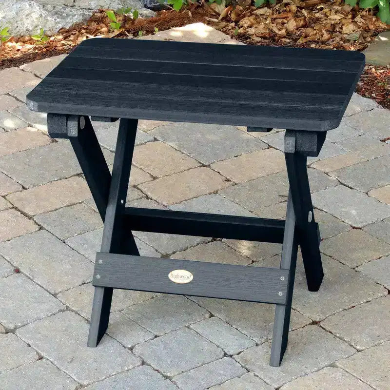Ensemble d'extérieur 3 pièces toutes saisons Hamilton avec chaises longues Highwood et table d'appoint pliante - Bleu : Mobilier de terrasse durable, résistant à la décoloration et à l'eau