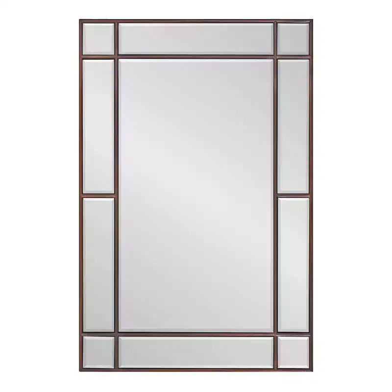 Miroir décoratif mural encadré 20" x 30" Bronze