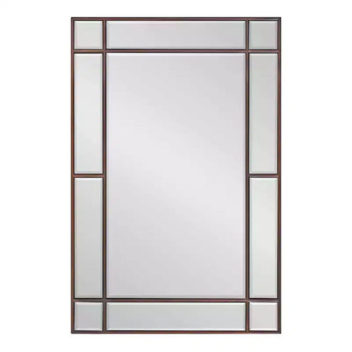 Miroir décoratif mural encadré 20" x 30" Bronze