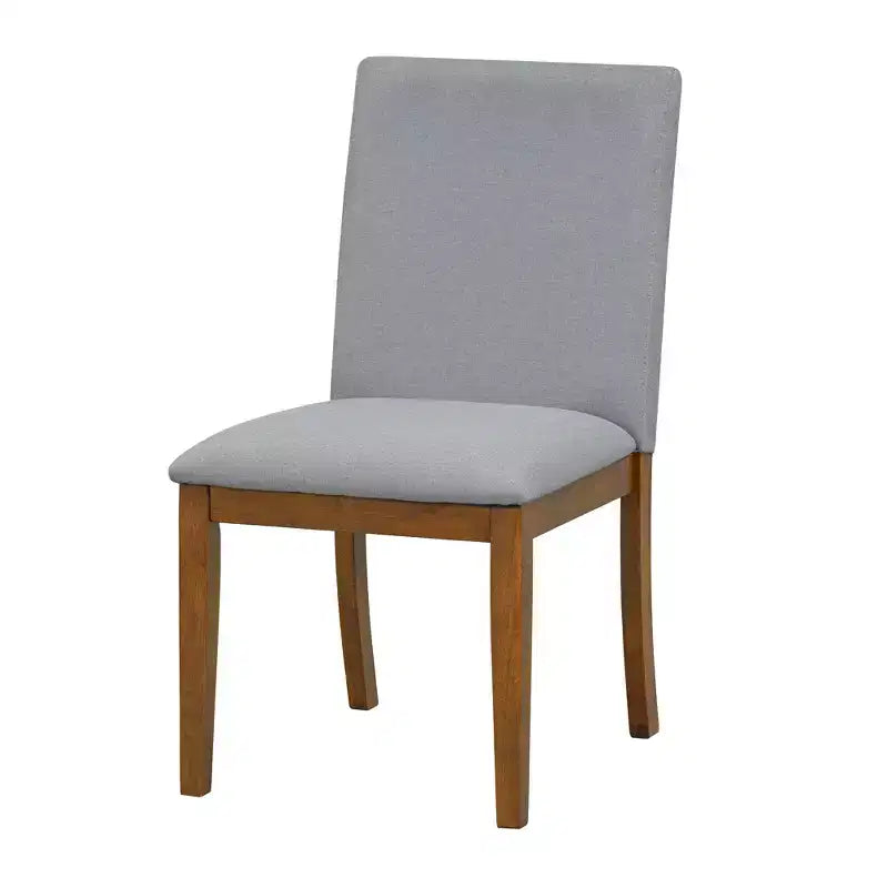 Ensemble de salle à manger extensible Whisen Rustique 7 pièces avec 2 fauteuils et 4 chaises sans accoudoirs