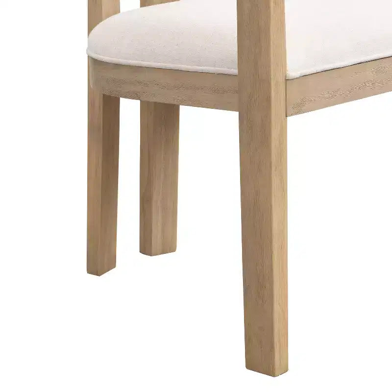 Christopher Knight Home Arkenis Ensemble repas 7 pièces en bois d'hévéa rembourré
