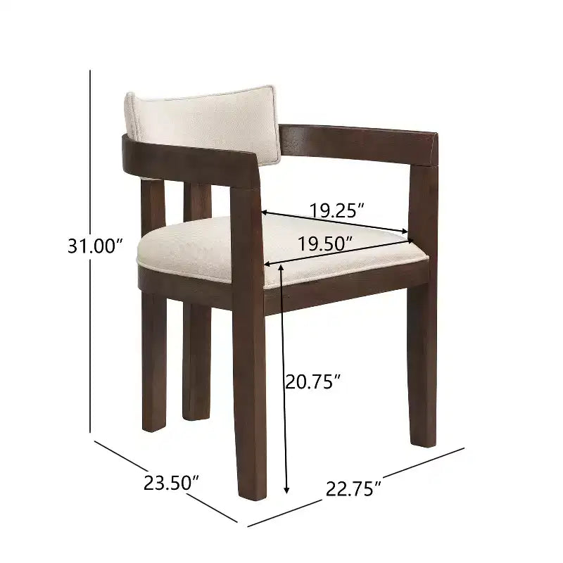 Christopher Knight Home Arkenis Ensemble repas 7 pièces en bois d'hévéa rembourré