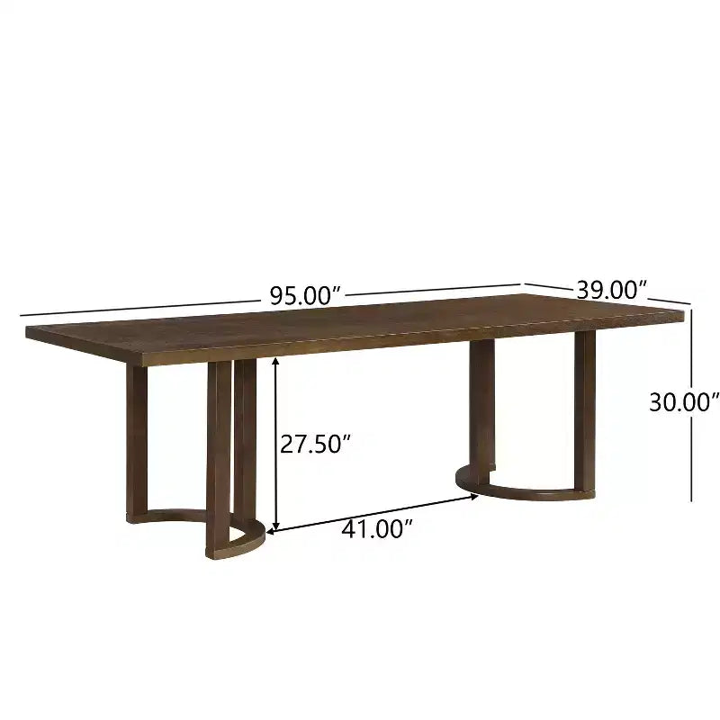 Christopher Knight Home Arkenis Ensemble repas 7 pièces en bois d'hévéa rembourré