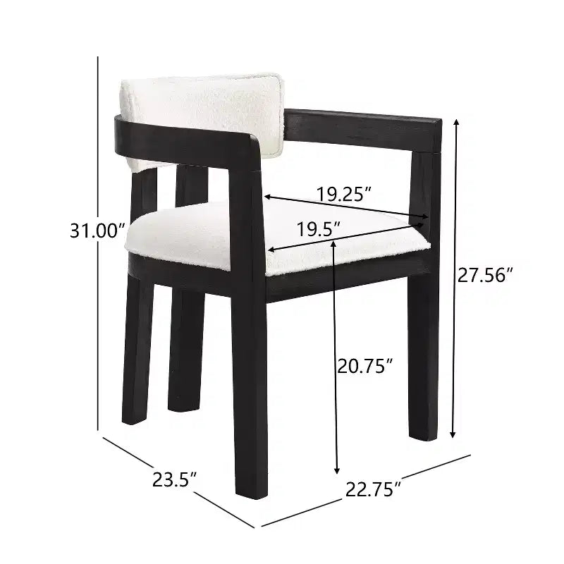 Christopher Knight Home Arkenis Ensemble repas 7 pièces en bois d'hévéa rembourré