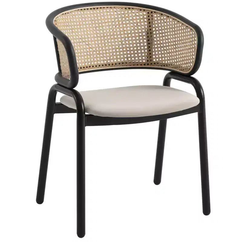 Ensemble de salle à manger LeisureMod Ravenna 7 pièces, table rectangulaire de 63 pouces et 6 chaises Ervilla