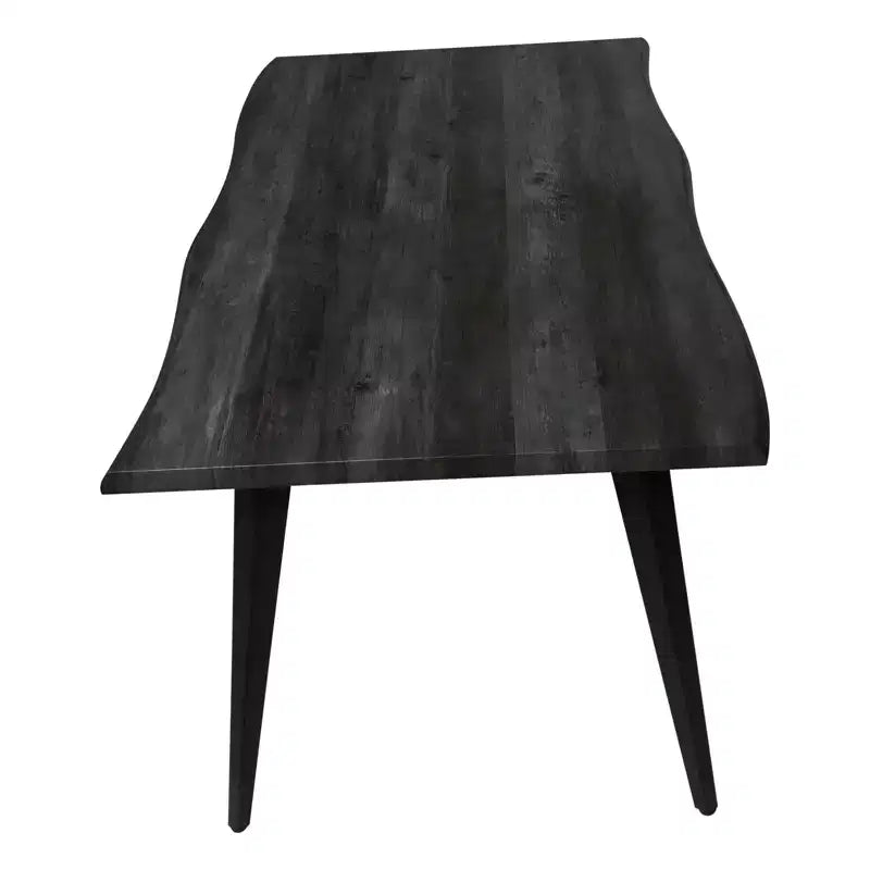 Ensemble de salle à manger LeisureMod Ravenna 7 pièces, table rectangulaire de 63 pouces et 6 chaises Ervilla