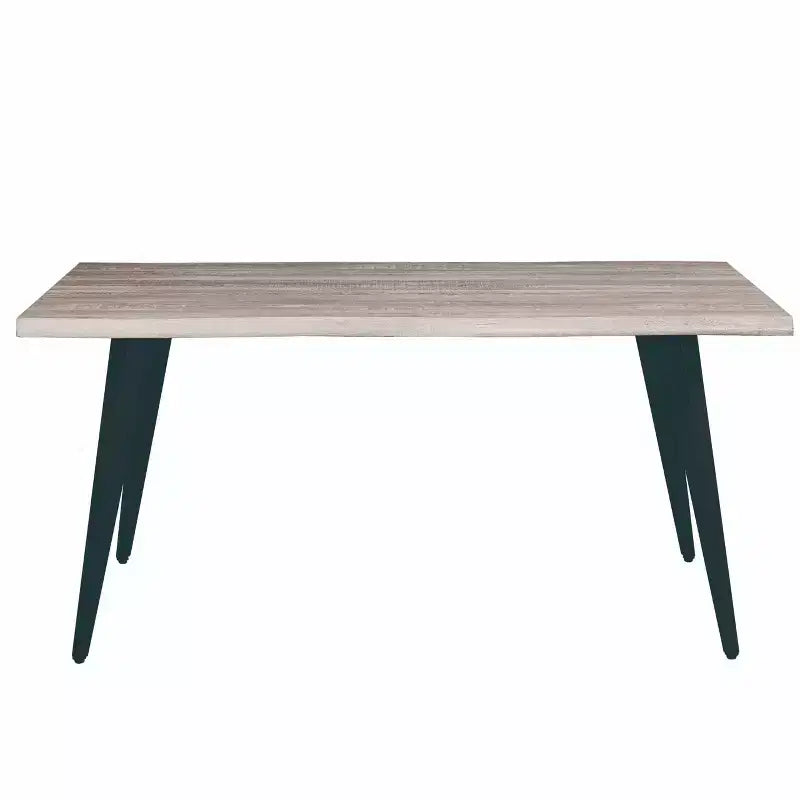 Ensemble de salle à manger LeisureMod Ravenna 7 pièces, table rectangulaire de 63 pouces et 6 chaises Ervilla