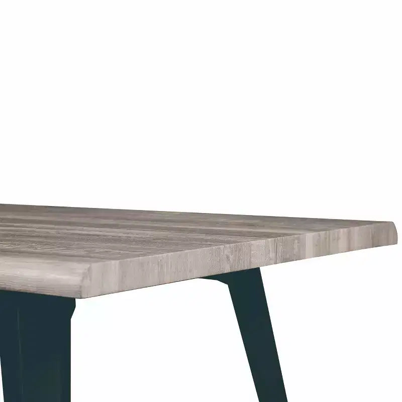 Ensemble de salle à manger LeisureMod Ravenna 7 pièces, table rectangulaire de 63 pouces et 6 chaises Ervilla