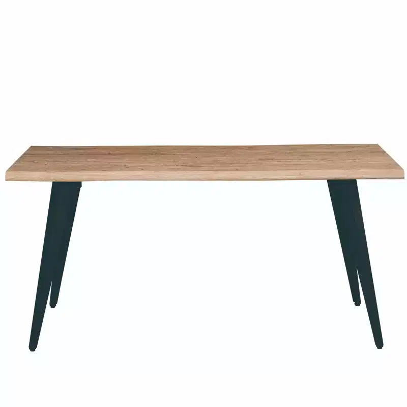 Ensemble de salle à manger LeisureMod Ravenna 7 pièces, table rectangulaire de 63 pouces et 6 chaises Ervilla