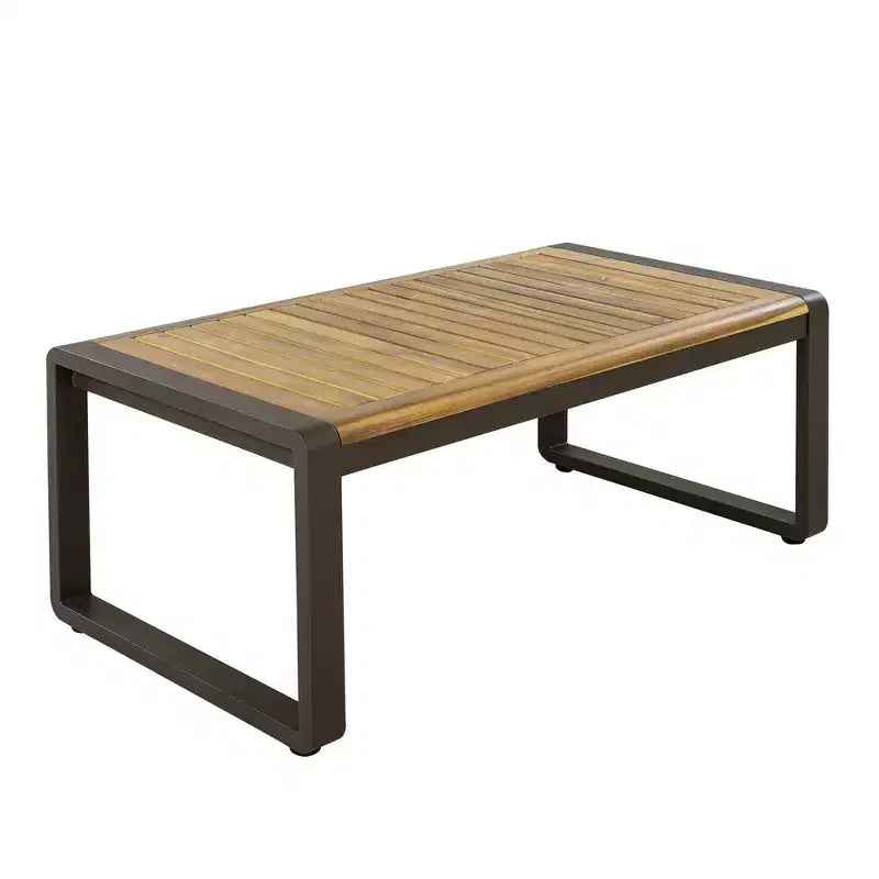 Canapé Whisen Outdoor Furniture pour ensemble de conversation 5 personnes, salon de jardin avec coussins amovibles