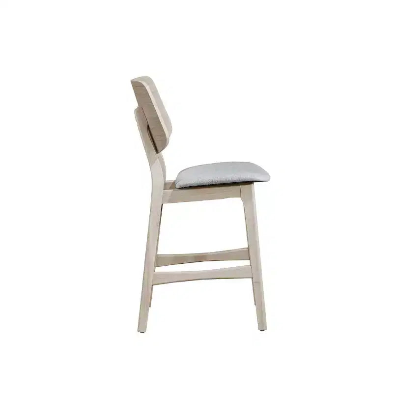 Nouvelle collection Classique, Oscar, ensemble de salle à manger 7 pièces en bois de frêne blanc
