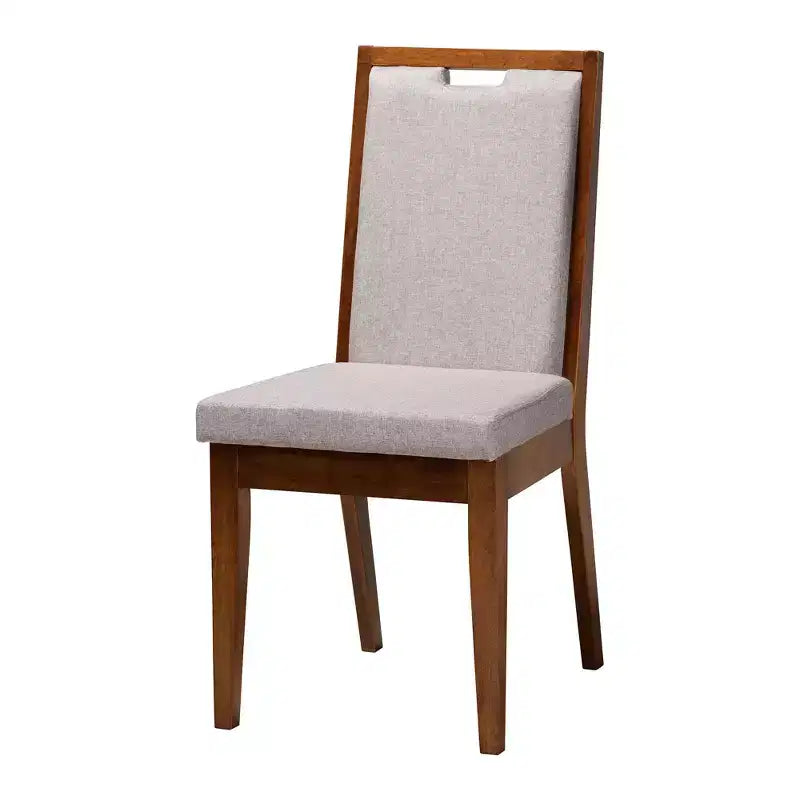 Ensemble de salle à manger Baxton Studio Eira moderne 7 pièces en bois gris et noyer marron