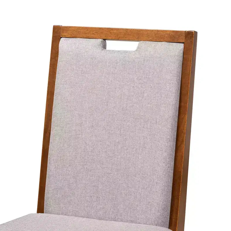 Ensemble de salle à manger Baxton Studio Eira moderne 7 pièces en bois gris et noyer marron