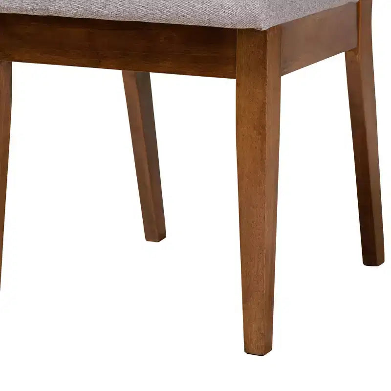 Ensemble de salle à manger Baxton Studio Eira moderne 7 pièces en bois gris et noyer marron