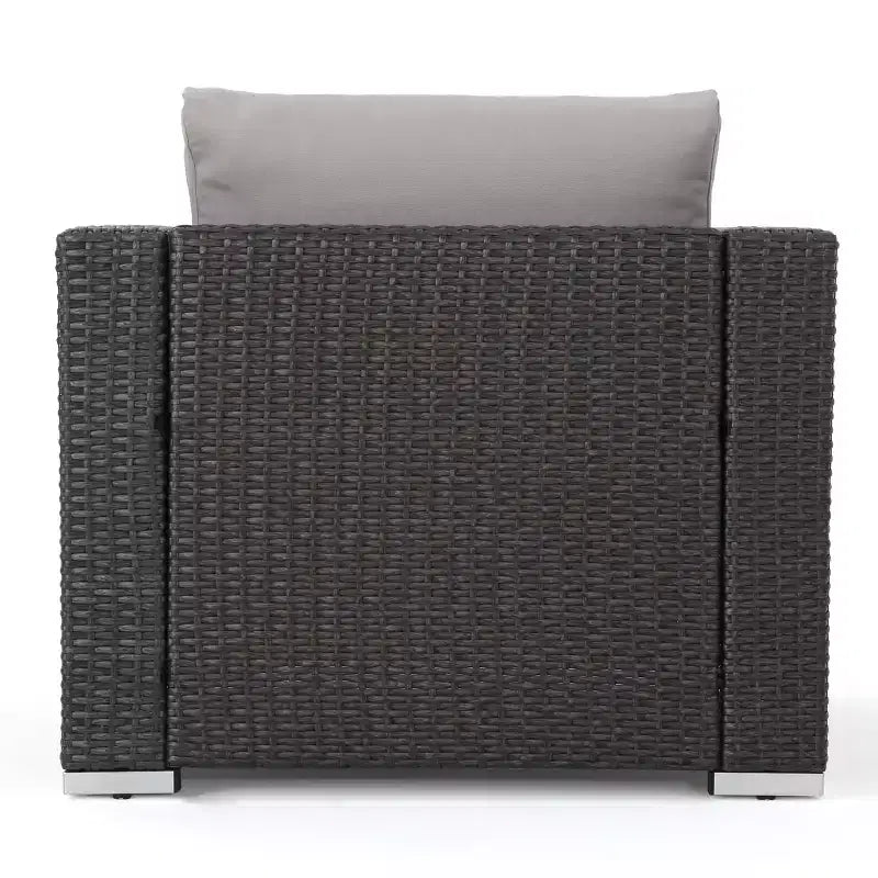 Canapé d'angle d'extérieur en osier 6 places avec coussins Christopher Knight Home Santa Rosa