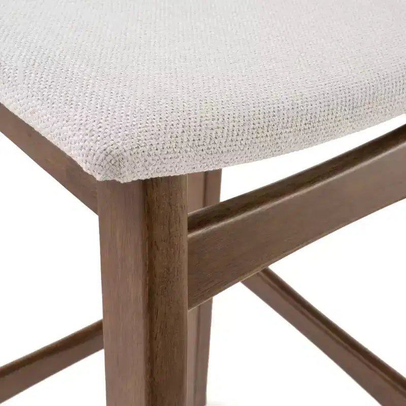 GDFStudio Elise Ensemble de bar 5 pièces rembourré en tissu de style Mid-Century Modern