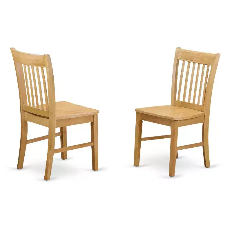 Ensemble table et chaises de cuisine HomeStock Belmont - Table et chaises de salle à manger, chêne