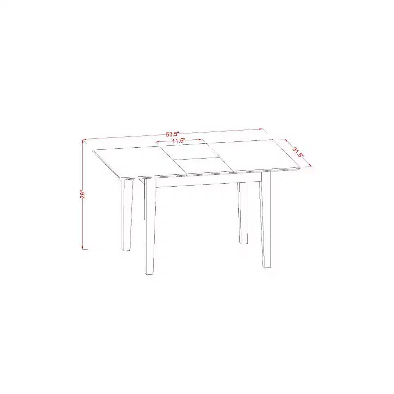 Ensemble de salle à manger HomeStock Belmont – Petite table à manger et chaises de coin-repas