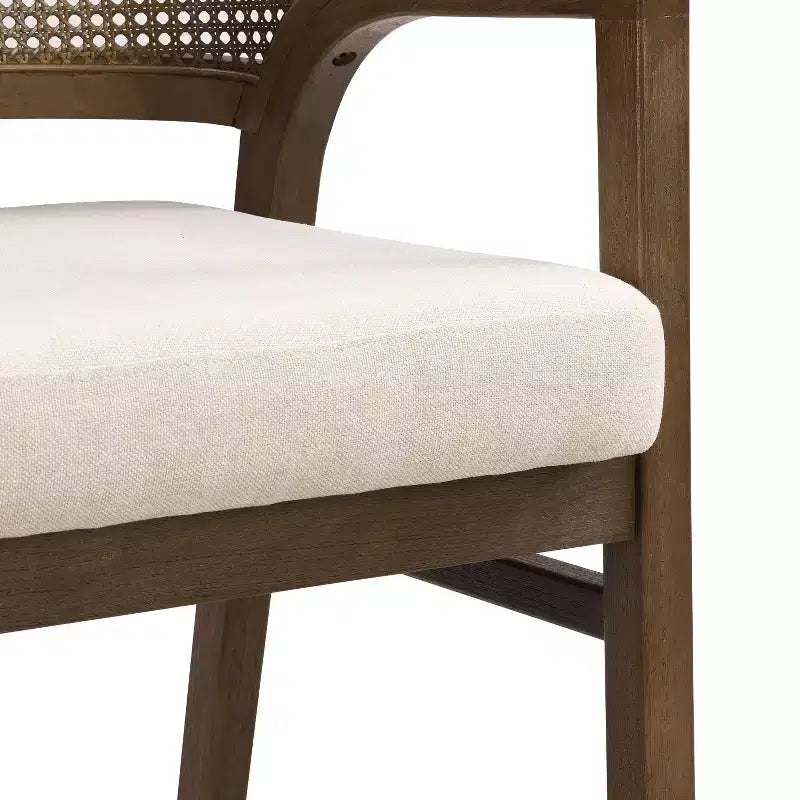 Ensemble de salle à manger contemporain Christopher Knight Home Grace 7 pièces en bois d'hévéa et rotin avec table rectangulaire surdimensionnée