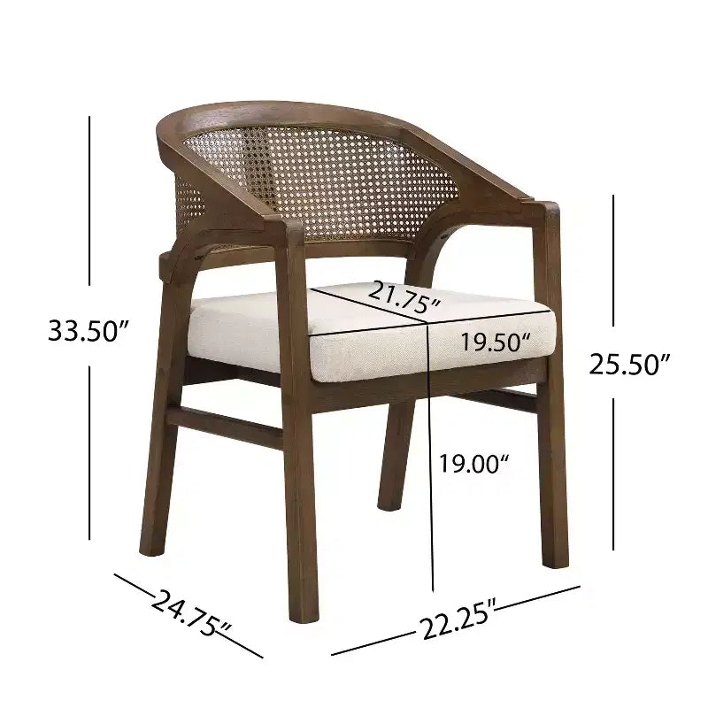 Ensemble de salle à manger contemporain Christopher Knight Home Grace 7 pièces en bois d'hévéa et rotin avec table rectangulaire surdimensionnée