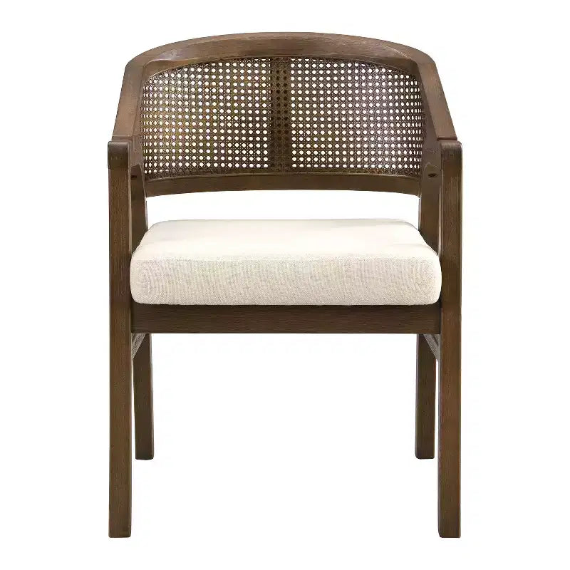 Ensemble de salle à manger contemporain Christopher Knight Home Grace 7 pièces en bois d'hévéa et rotin avec table rectangulaire surdimensionnée