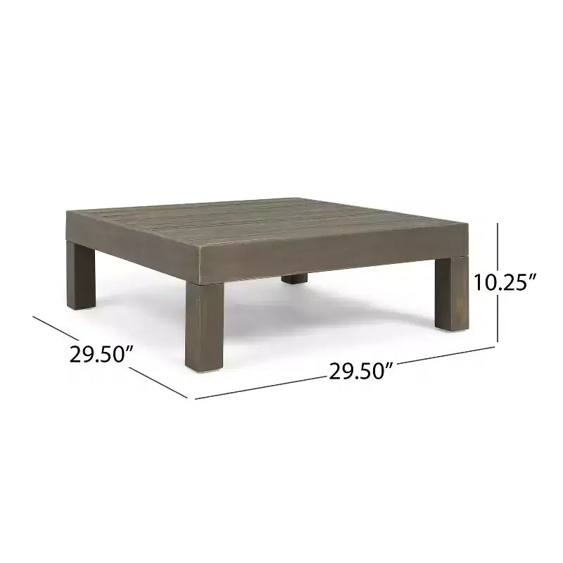 GDFStudio Elowen Ensemble de conversation 3 pièces d'extérieur en bois d'acacia avec dossier en X et tissu déperlant, bras gauche