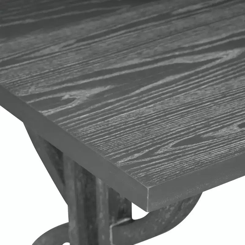 Ensemble de salle à manger de ferme pour 4 personnes, table de cuisine rectangulaire avec 4 chaises rembourrées et un banc