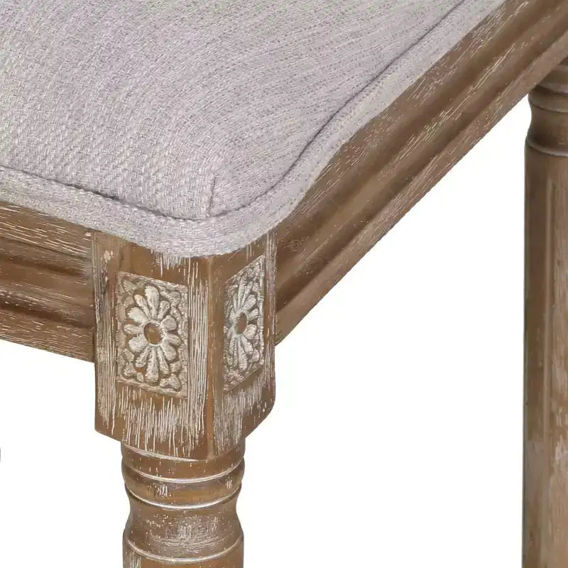 Christopher Knight Home Pampas Ensemble de salle à manger extensible 7 pièces en tissu et rotin style rustique français