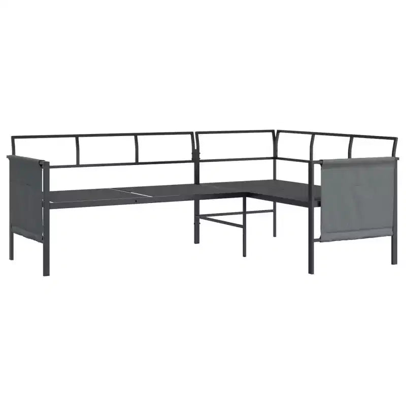 vidaXL Salon de jardin anthracite en acier