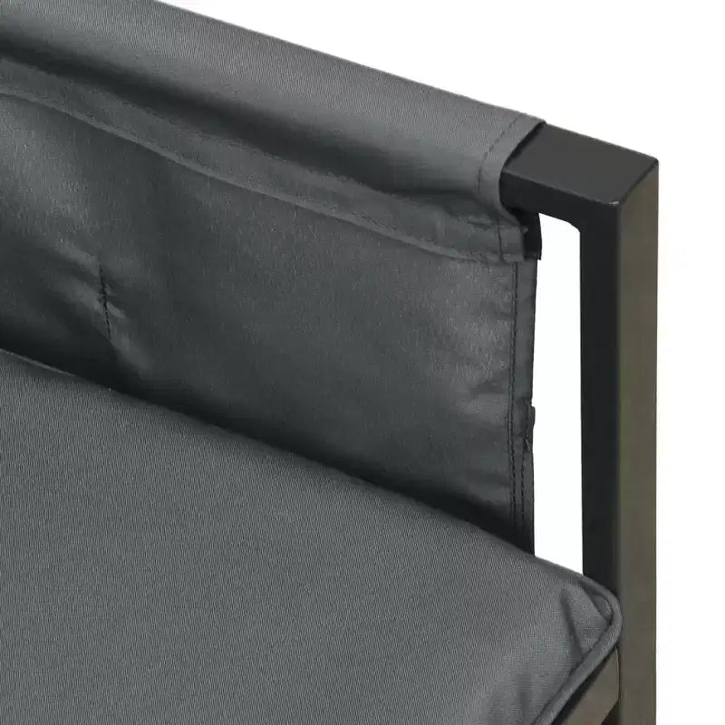 vidaXL Salon de jardin anthracite en acier