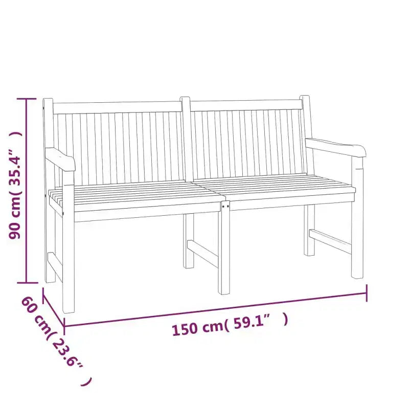 vidaXL Salon de jardin en teck Teck massif Grand Durable