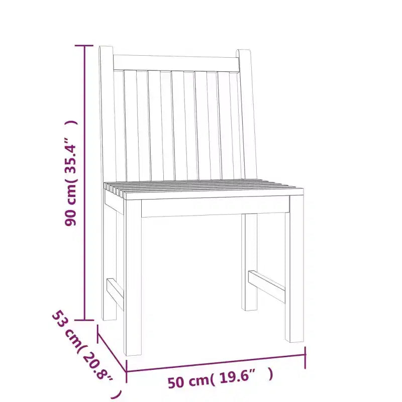 vidaXL Salon de jardin en teck Teck massif Grand Durable