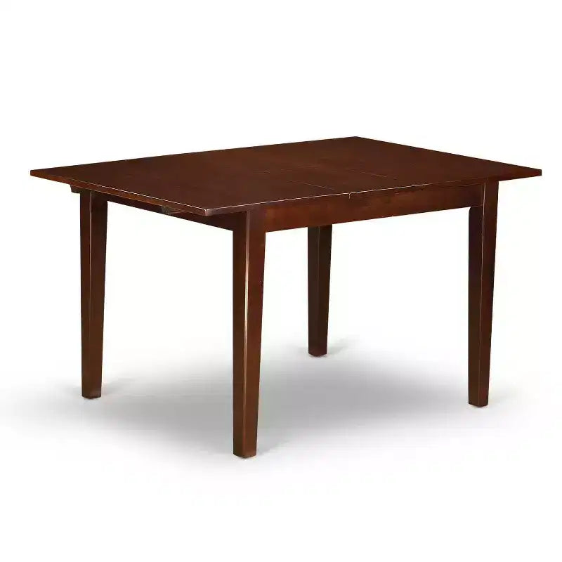 Ensemble table à dîner rectangulaire - Table à dîner 3 pièces avec rallonge papillon et 2 chaises Parsons - Rouge brique