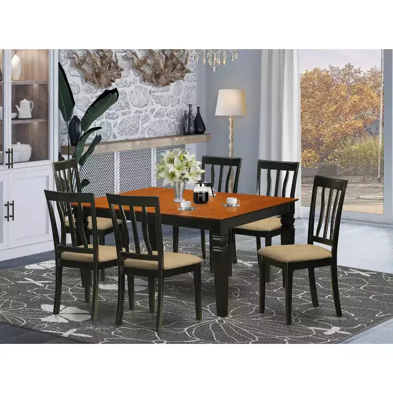 Ensemble Table et Chaises de Salle à Manger - Table à Manger de Cuisine - Style Nordique 7 Pièces