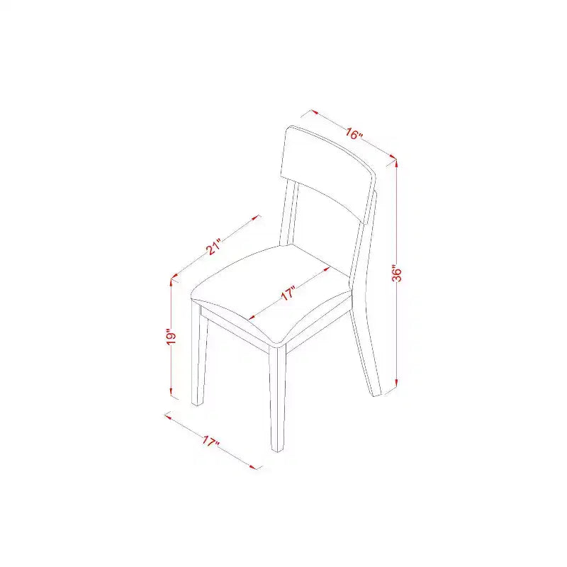 Ensemble de salle à manger 5 pièces rond avec chaises en bois et plateau en lin blanc pour petits espaces
