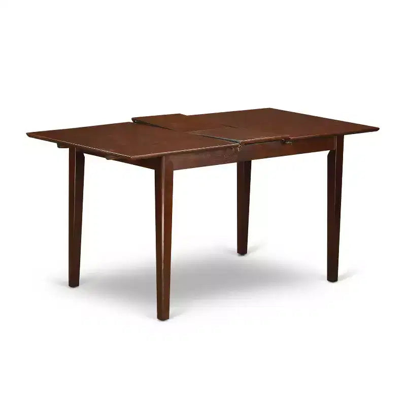 Ensemble table de salle à manger rectangulaire 3 pièces 48-60 Table avec rallonge et 2 chaises en bois - HomeStock