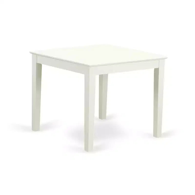 Kitchen Table and Chair Set - 5 Piece Dining Set Antique Style Linen White