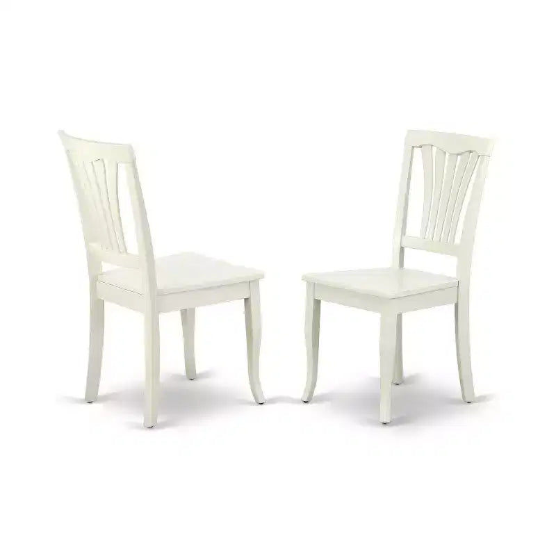 Ensemble de salle à manger du Sud-Ouest 5 pièces Table ronde et chaises - Table de 42 pouces, design à lattes verticales