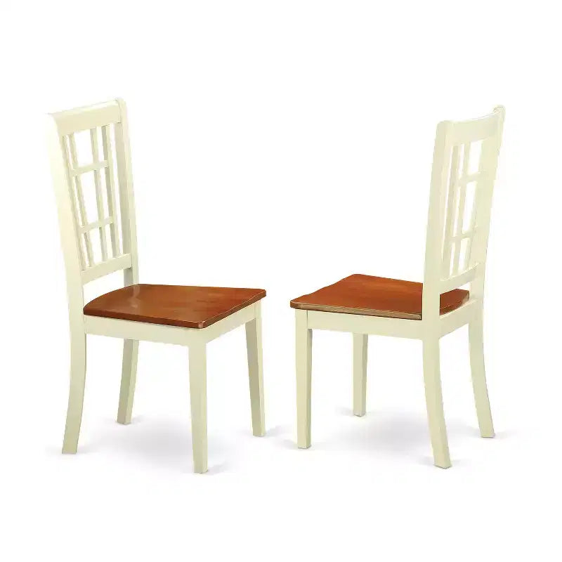 Ensemble Table et Chaises Rétro - 2 Chaises en Bois - Table de Cuisine pour Petits Espaces - Revival