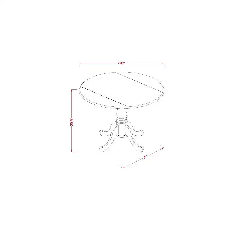 Ensemble Table et Chaises Rétro - 2 Chaises en Bois - Table de Cuisine pour Petits Espaces - Revival