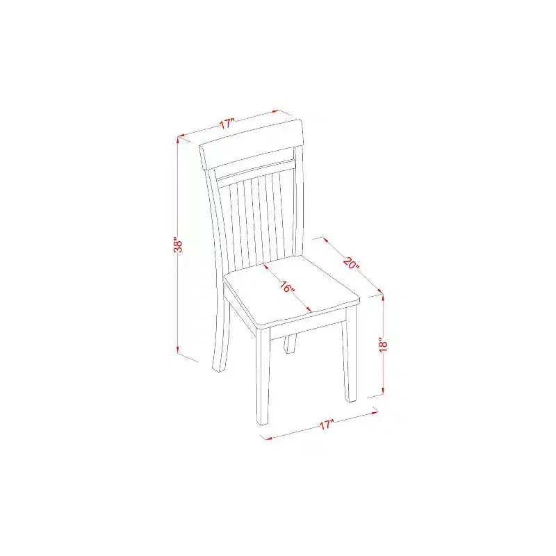 Ensemble de salle à manger rétro pour cuisine - Table et chaises 5 pièces - Ensemble dînette en bois massif - Style ferme moderne