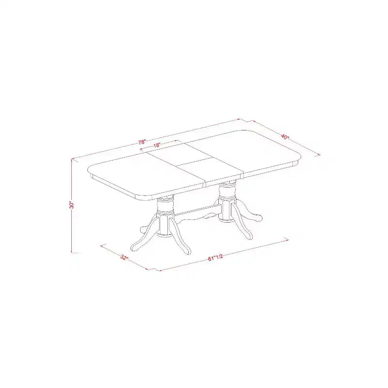 Ensemble de salle à manger – Table et chaises pour cuisine ou salle à manger