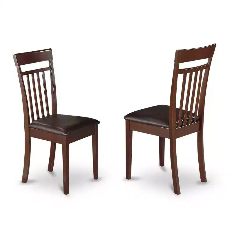 Ensemble de salle à manger moderne 6 pièces - Table en bois et chaises en similicuir - Banc inclus - 81x152 cm