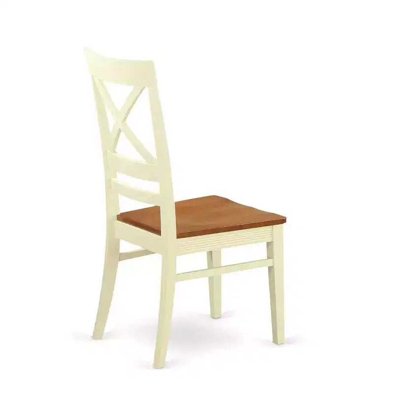 Ensemble de salle à manger moderne 5 pièces – Table et chaises en bois d'hévéa – Mobilier de cuisine et de salle à manger