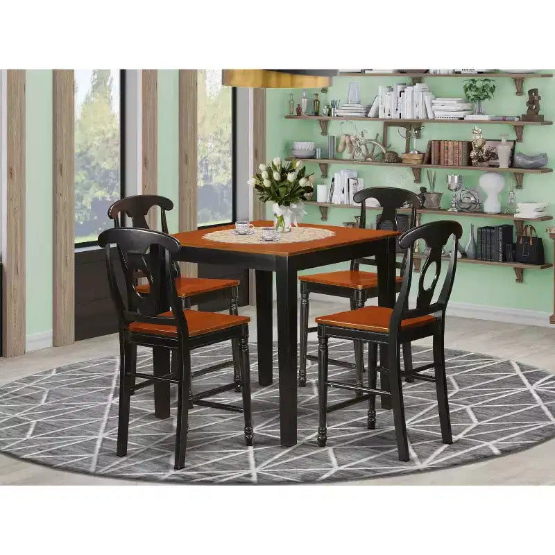 Ensemble de salle à manger hauteur comptoir - Table et chaises 4 personnes - Meubles de salle à manger de cuisine