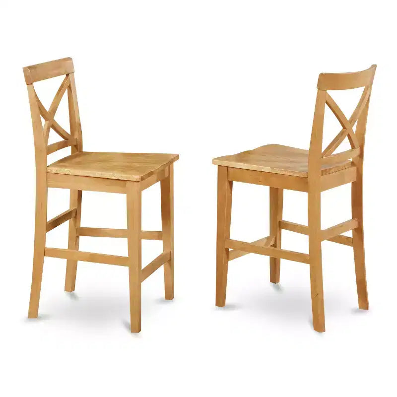 Ensemble de salle à manger hauteur comptoir – Table de pub et tabourets de bar avec dossiers – Ensemble de cuisine moderne