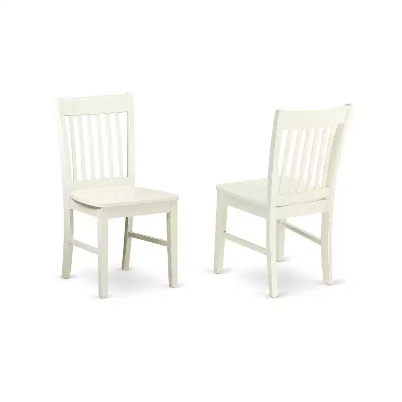 Ensemble table de cuisine 3 pièces Table et chaises rondes Blanc lin