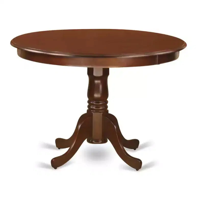 Ensemble de cuisine gothique - Ensemble de salle à manger glamour 3 pièces avec chaises - Table ronde de 107 cm - Design en bois élégant